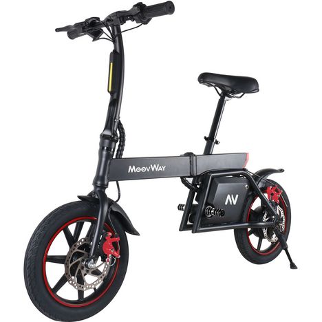 MOOVWAY Draisienne pliable City Ride Noir pas cher Auchan