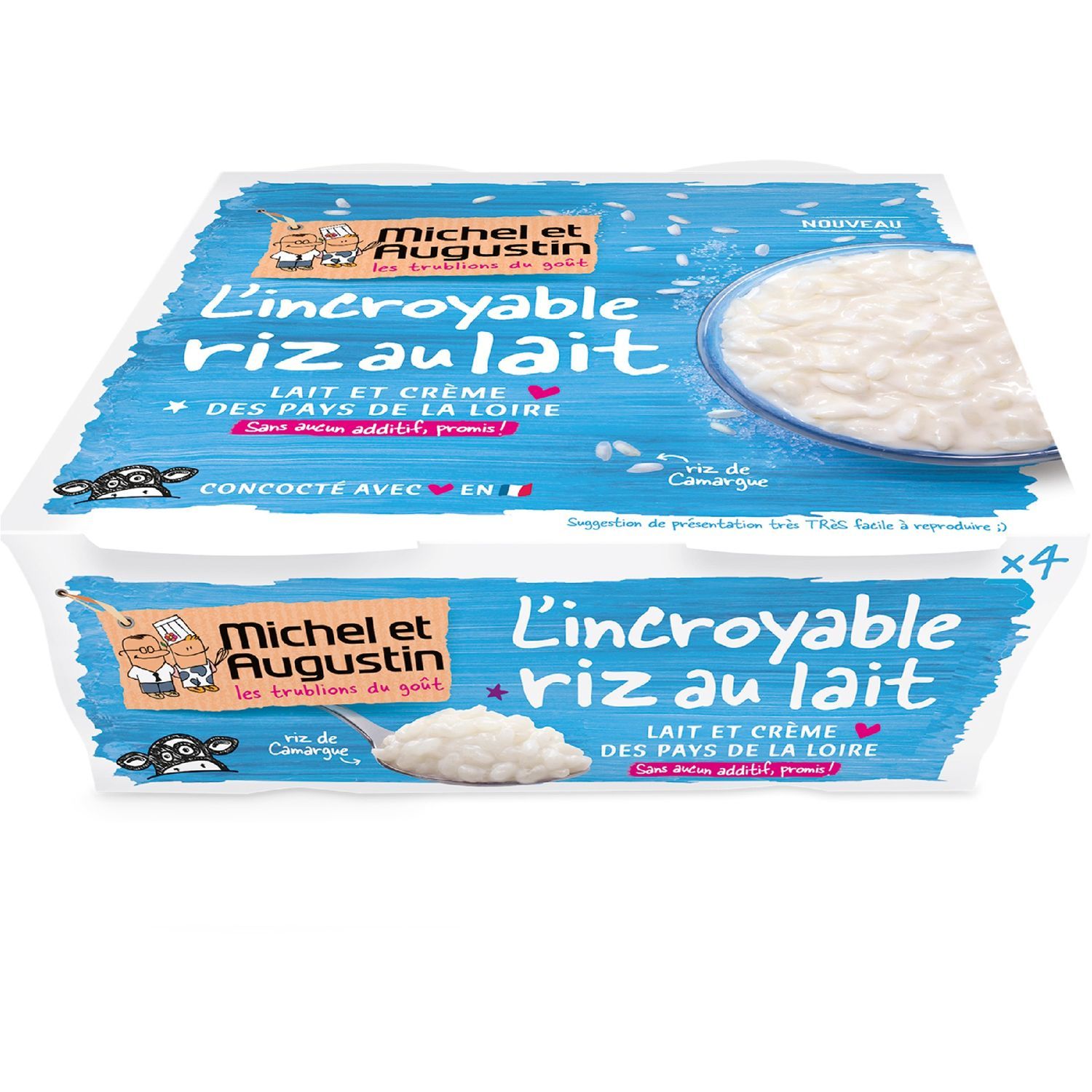 Riz Au Lait Michel Et Augustin MICHEL ET AUGUSTIN MICHEL & AUGUSTIN Riz au lait 4x100g 4x100g pas cher -  Auchan.fr