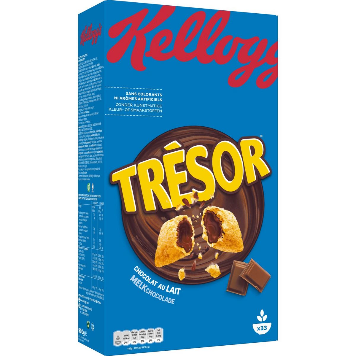 KELLOGG'S TRÉSOR chocolat au lait