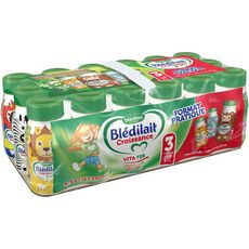 Bledina Bledilait 3 Lait De Croissance Liquide De 10 Mois 18x25cl Pas Cher A Prix Auchan