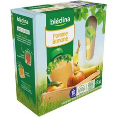 Bledina Bledina Gourde Compote Pomme Banane 4x90g Des 10 Mois Pas Cher A Prix Auchan