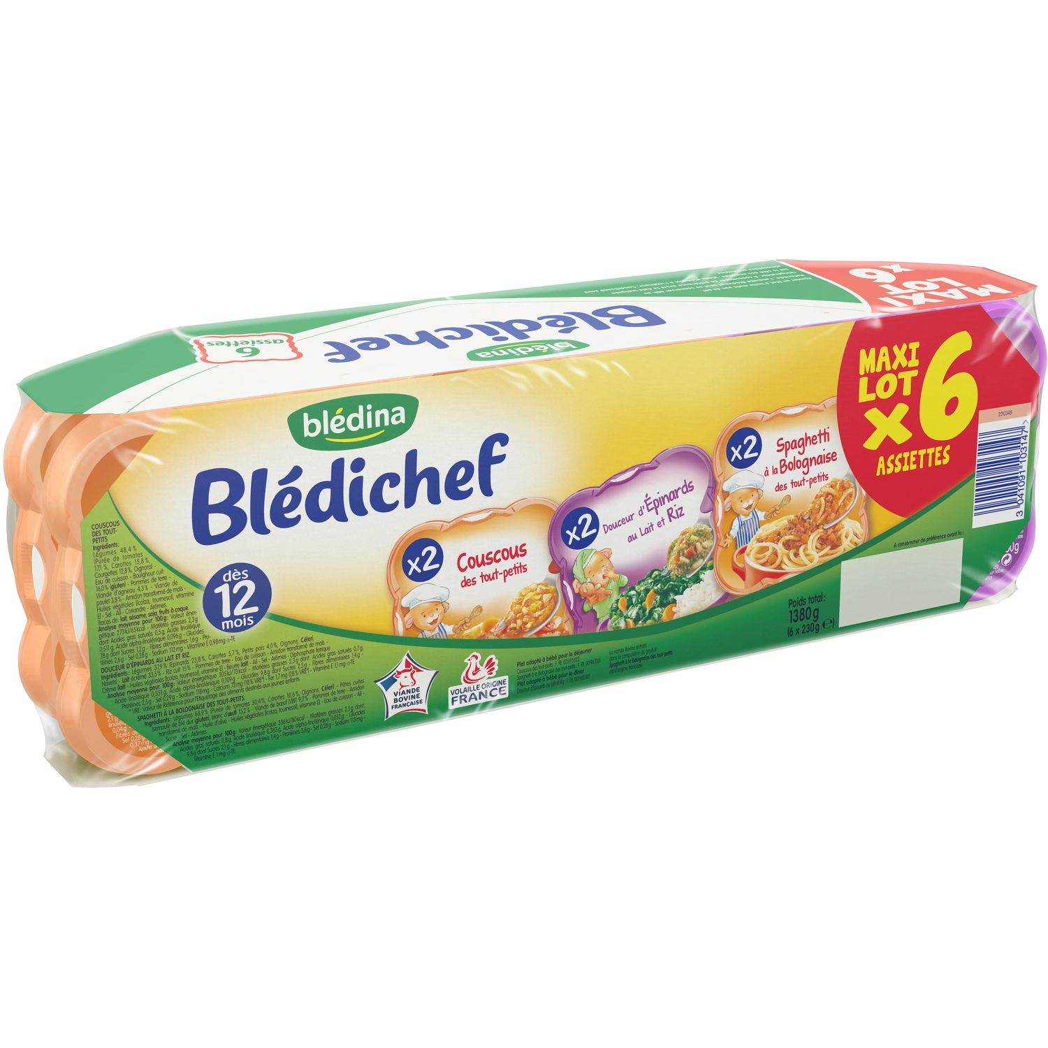 BLÉDICHEF SPAGHETTI BOLOGNAISE