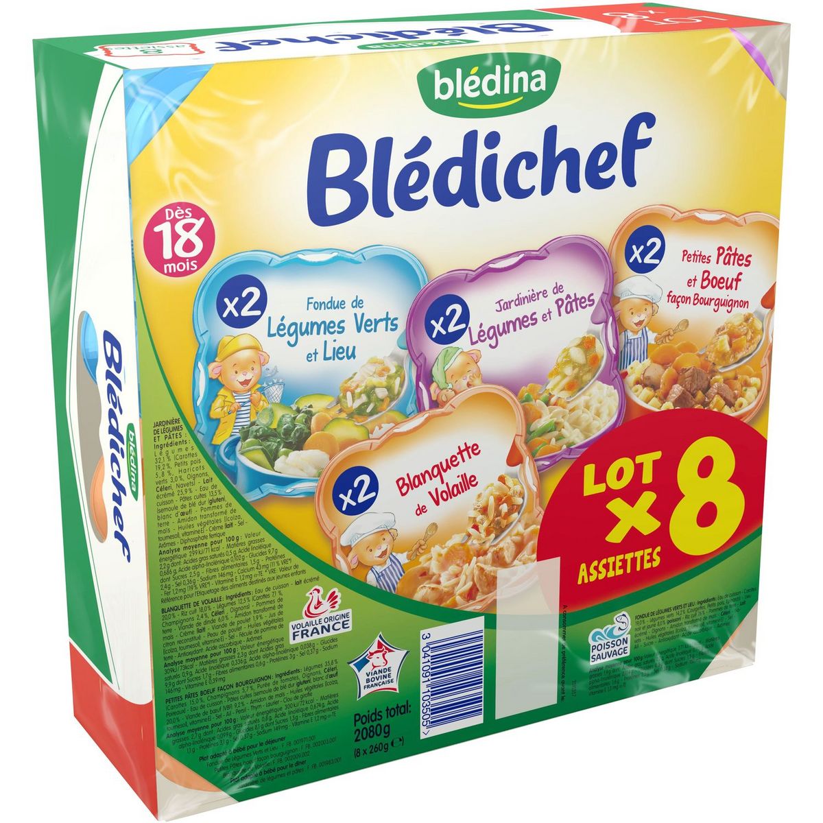 Repas bébé Blédichef 12 mois Pdt céleri saumon -230g, acheter en ligne