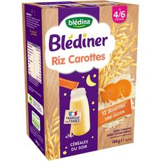 Bledina Bledina Blediner Dossettes Cereales Riz Carotte En Poudre Des 4 Mois 12x12g 12x12g Pas Cher A Prix Auchan