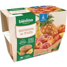 Auchan Baby Auchan Baby Petit Pot Dessert Fruits Du Verger Des 6 Mois 4x97g 4x97g Pas Cher A Prix Auchan