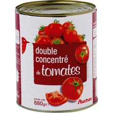 AUCHAN Auchan double concentré de tomates 880g