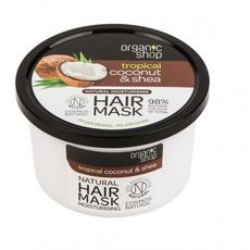 ORGANIC SHOP Masque capillaire hydratant coco karité cheveux ternes cassants 250ml