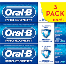 ORAL-B Pro Expert dentifrice blancheur saine 3x75ml