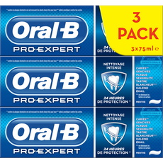 Oral B dentifrice pro expert nettoyage intense 3x75ml