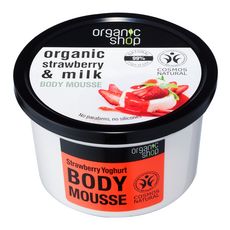 ORGANIC SHOP Crème mousse corps hydratante yaourt fraise 250ml