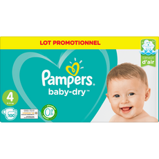 Pampers Baby Dry Couches Taille 4 9 14kg 100 Couches Pas Cher A Prix Auchan