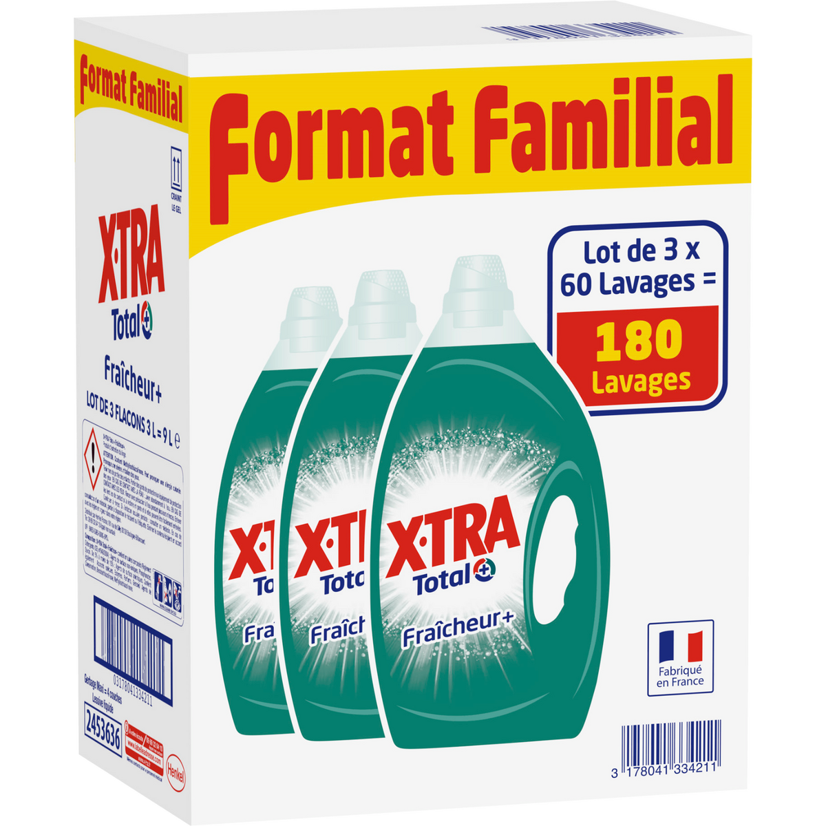 Xtra Total Lessive Fraîcheur 3L 