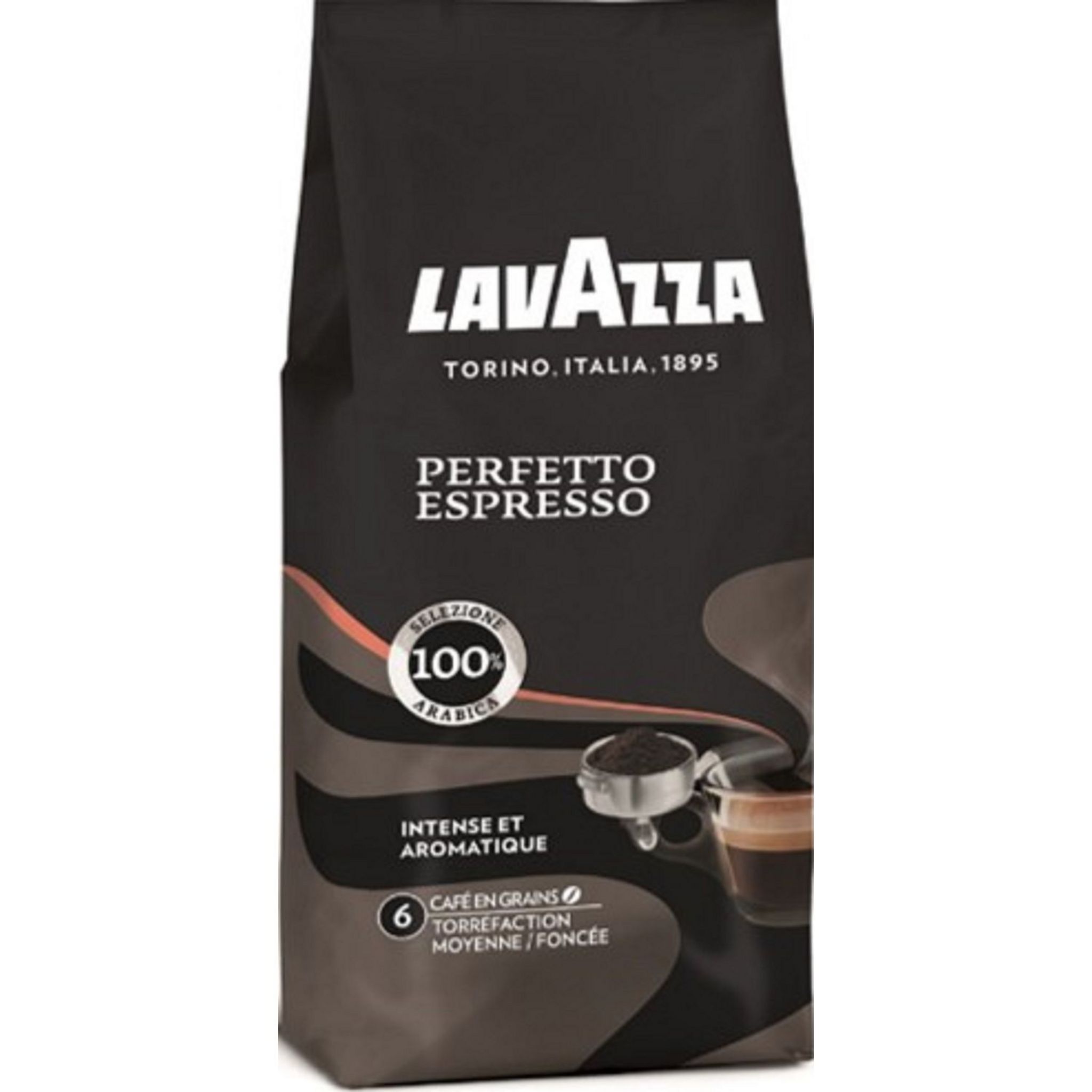 LAVAZZA Café en grains perfetto espresso 250g pas cher 