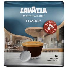 LAVAZZA Dosettes de café classico 36 dosettes 250g