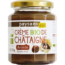PAYSANS D'ICI Crème bio de châtaignes de l'Ardèche 320g