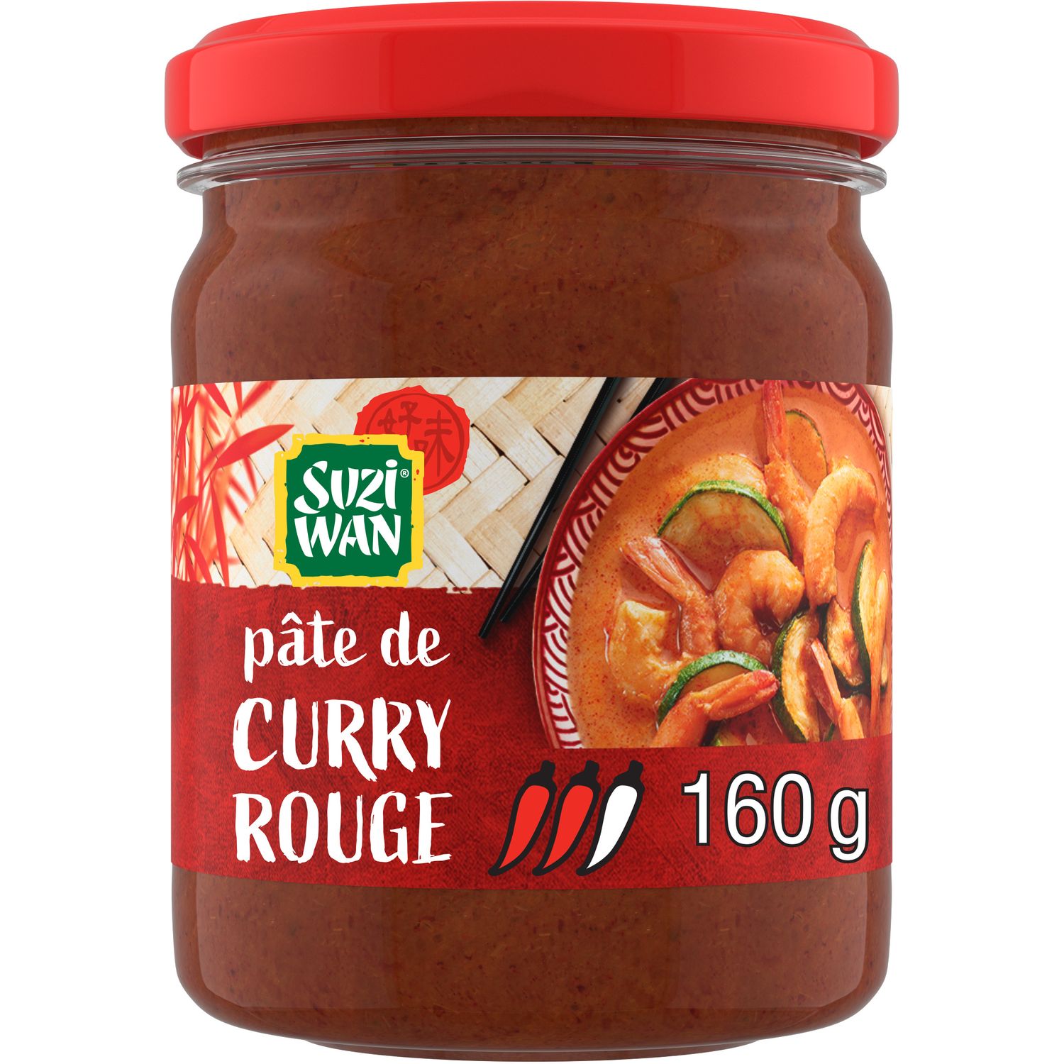 Pâte de Curry Rouge Pimentée