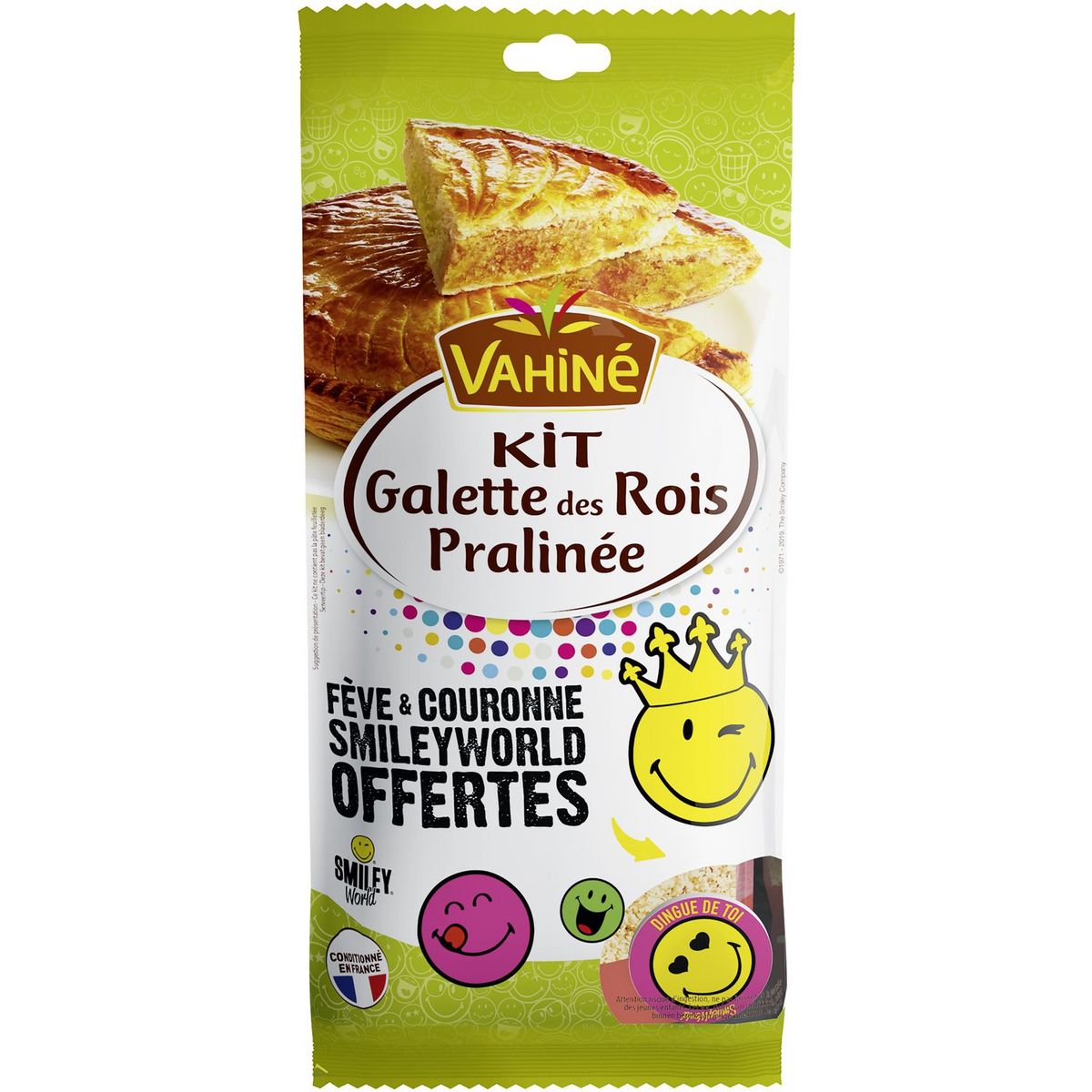 VAHINE Vahiné frangipane praliné kit galette des rois 230g pas cher 