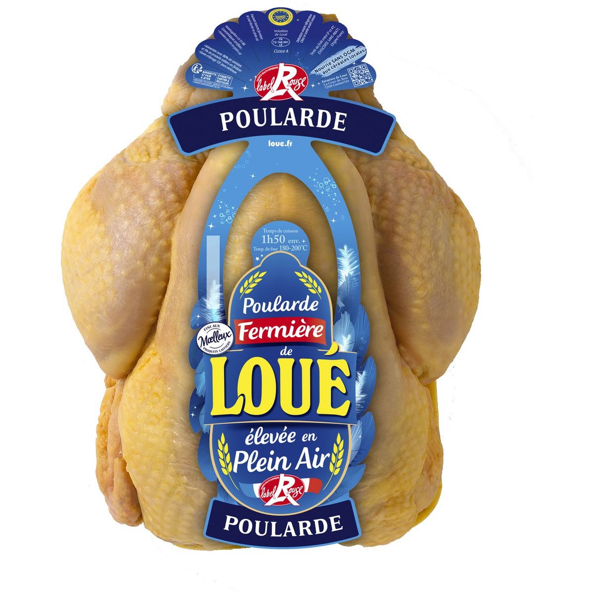 LOUE Loué Poularde Fermière élevée En Plein Air Label Rouge 2kg 2kg Pas ...