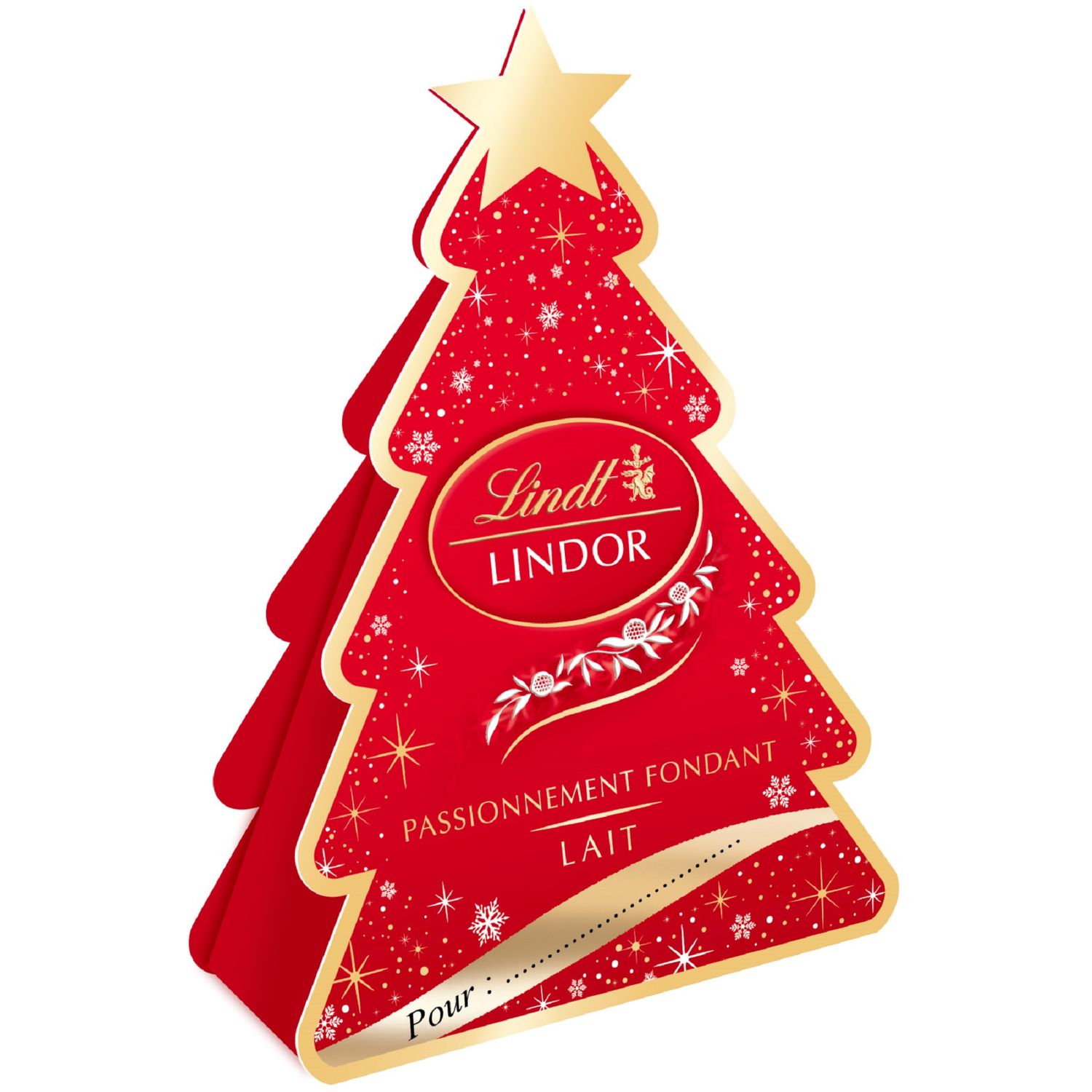 LINDT Sapin Lindor Boules de chocolat au lait cœur fondant 37g pas cher 