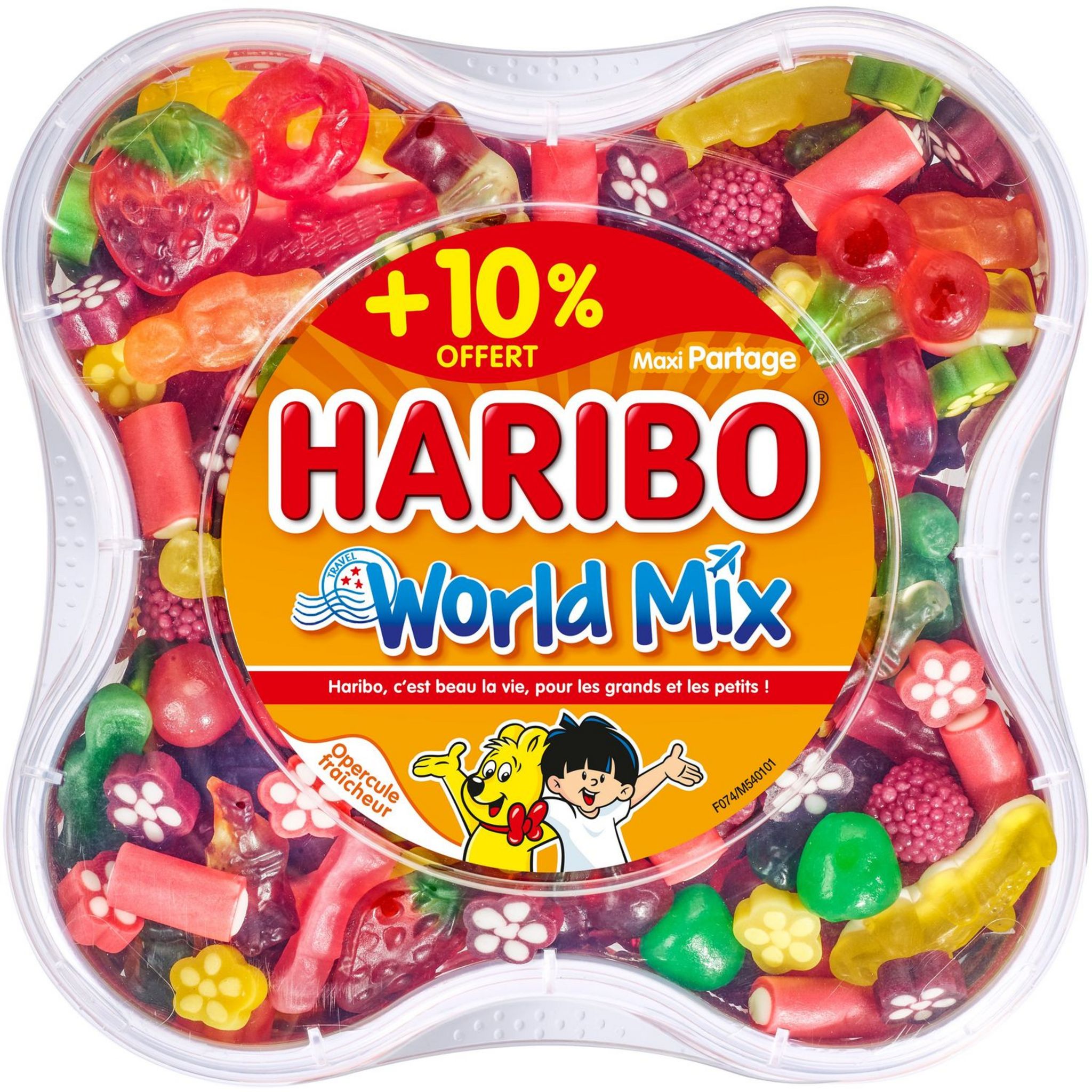 HARIBO Haribo world mix 900g +10% offert pas cher 