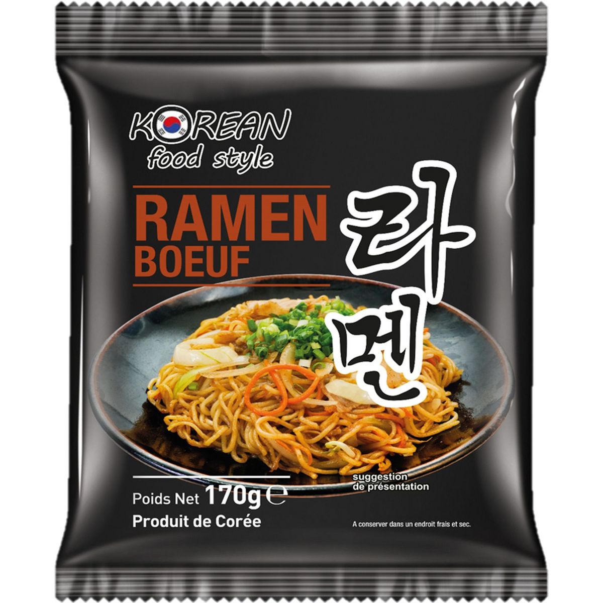 Lot de 30 paquets de nouilles ramen précuites de Corée - 30 x 160g