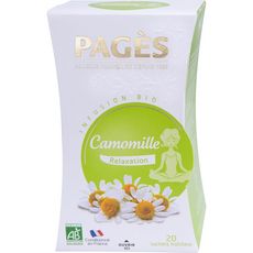PAGES Infusion bio camomille 20 sachets 18g