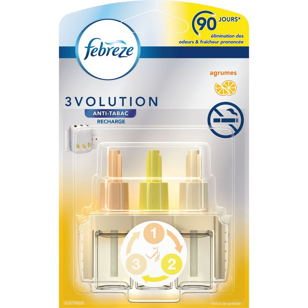 FEBREZE Febreze 3vol recharge électrique anti tabac x1 pas cher