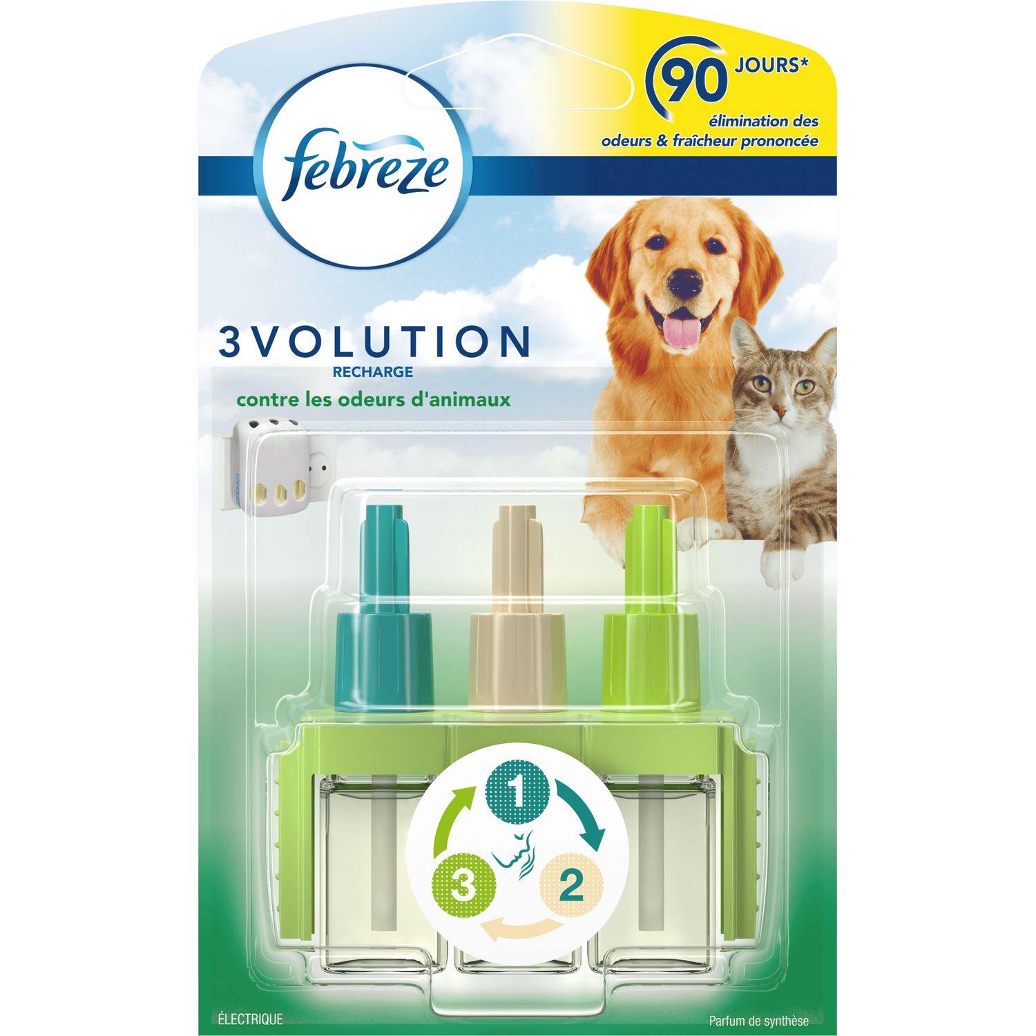 FEBREZE Recharge pour diffuseur électrique anti-odeurs d'animaux 20ml pas  cher 