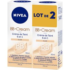NIVEA Nivea visage bb crème clair 2x50ml