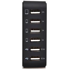 QILIVE Hub USB Smart Chargeur 6 ports USB Noir