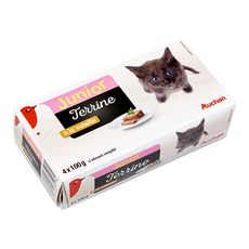 Auchan Junior Barquettes Terrines A La Volaille Pour Chaton 4x100g Pas Cher A Prix Auchan