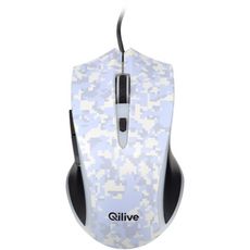 QILIVE Souris Gaming Filaire USB 2.0 Camouflage Blanc