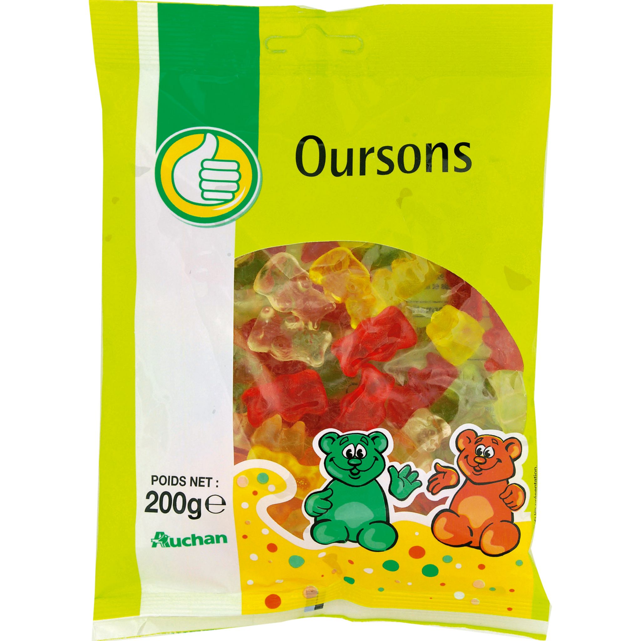 POUCE Bonbons aux fruits 450g pas cher 