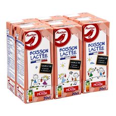 Auchan Lait Aromatise A La Fraise Uht 6xcl Pas Cher A Prix Auchan