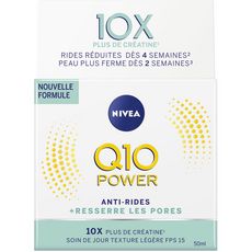 NIVEA Q10 power Crème soin de jour FPS 15 anti-rides + resserre les pores 50ml