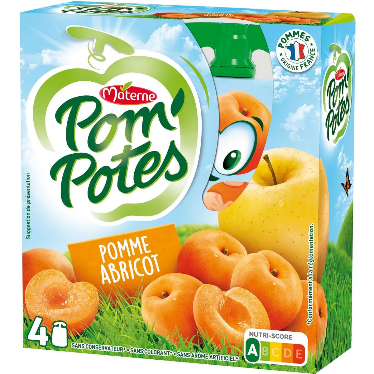 90G Gourde Pom Potes Pomme/Poire Materne - DRH MARKET Sarl