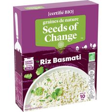 Seeds of Change Riz basmati bio 3x125g 3x2 personnes 3x125g