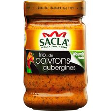 Sacla Sacla Sauce Trio De Poivrons Et Aubergines En Bocal 190g 190g Pas Cher A Prix Auchan