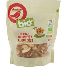 AUCHAN BIO Mélange de fruits à coques bio 150g
