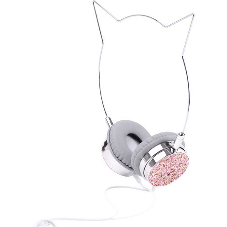 Casque Audio Oreille De Chat Q 1485 Argent Rose Qilive Pas Cher A Prix Auchan