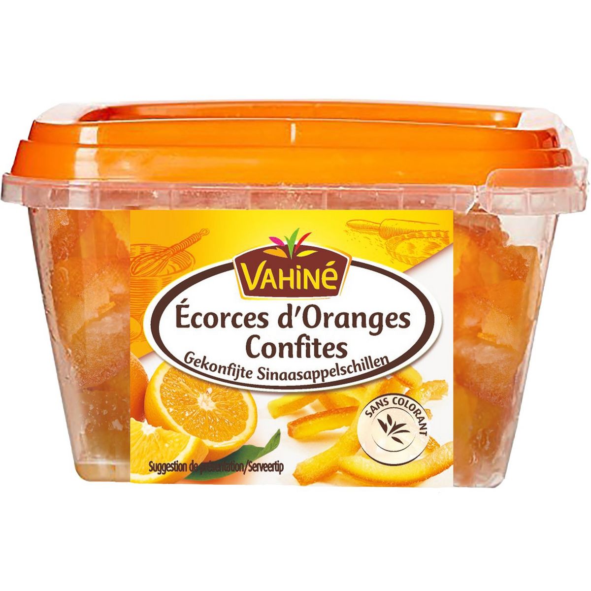 Écorces d'oranges confites