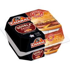 CHARAL Hâché spécial burger double bacon 220g