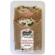 AGIS Galette jambon champignons de Paris et emmental 2 pièces 300g