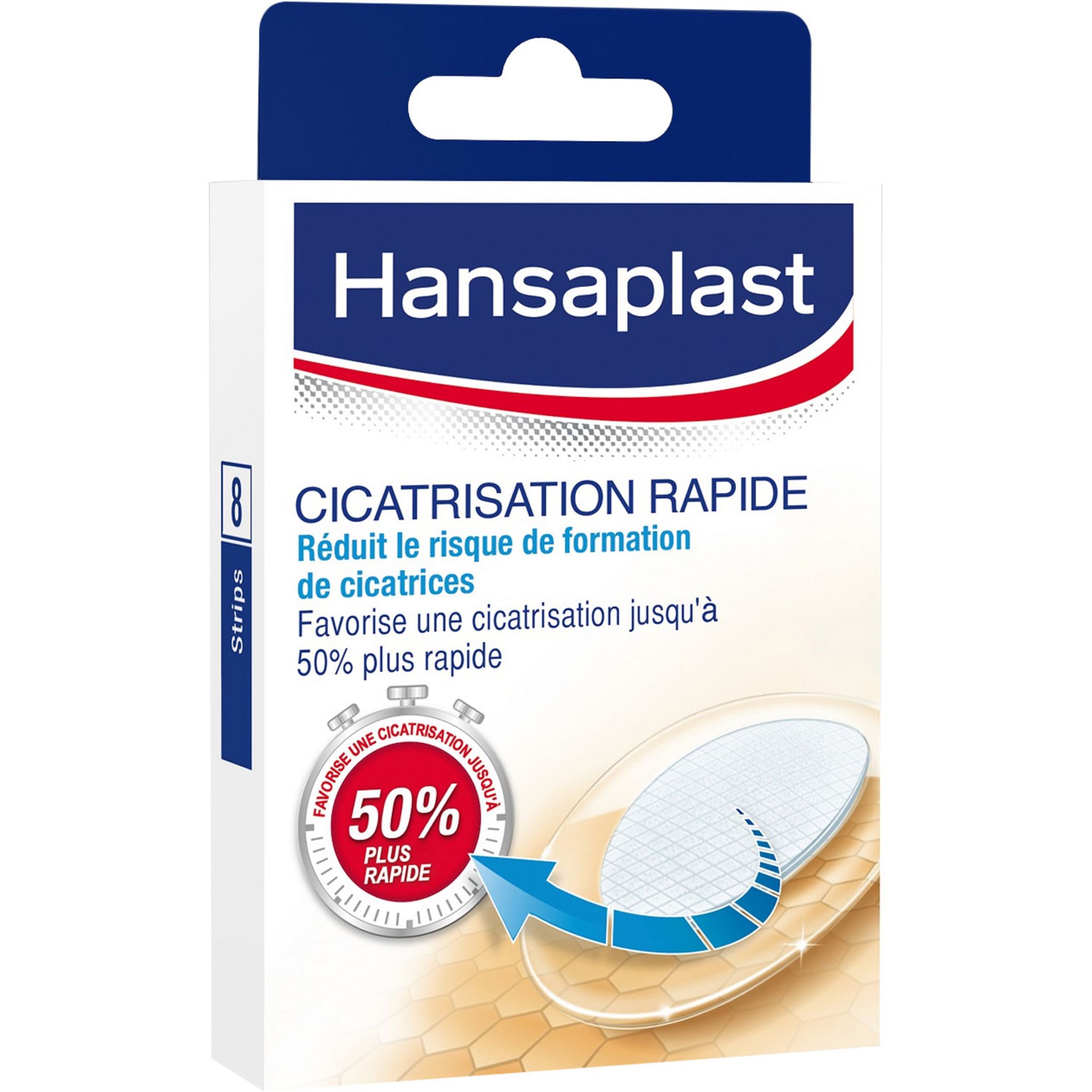 HANSAPLAST Hansaplast pansement cicatrisation rapide gel actif x8