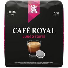 CAFE ROYAL Dosettes café lungo forte compatible Senseo 36 dosettes 250g