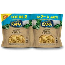 RANA Tortellini aux œufs frais farcies ricotta épinards 2x2 portions 2x250g