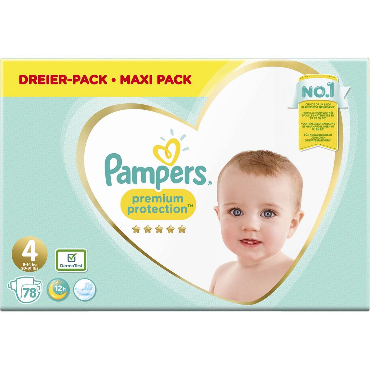 PAMPERS Premium Protection - Couches taille 4 (9-14 kg) - 39 couches -  Cdiscount Puériculture & Eveil bébé