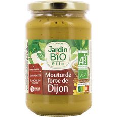 JARDIN BIO ETIC Moutarde forte de Dijon fabriqué en France 350g
