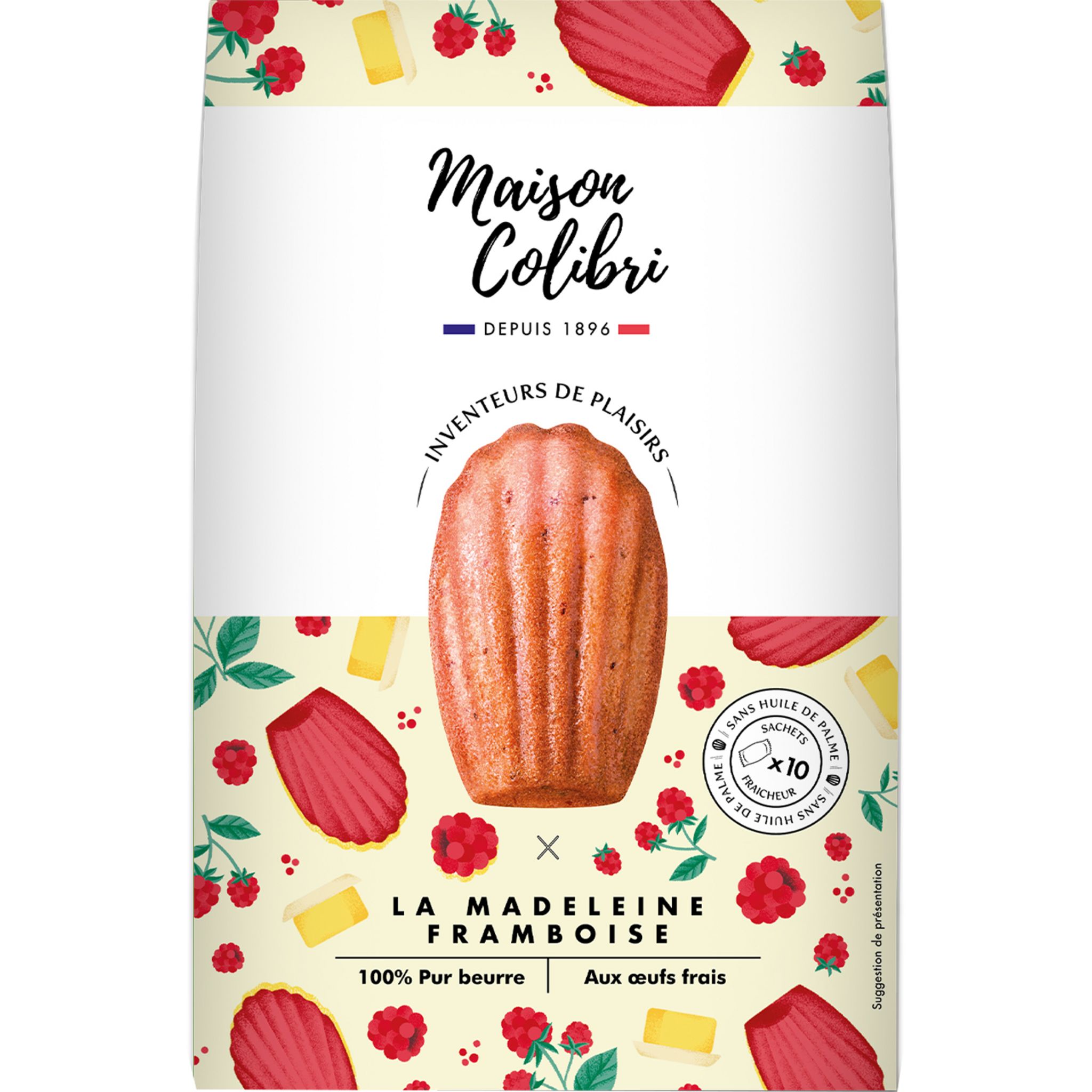 MAISON COLIBRI Maison Colibri la madeleine au beurre aop 250g pas cher 