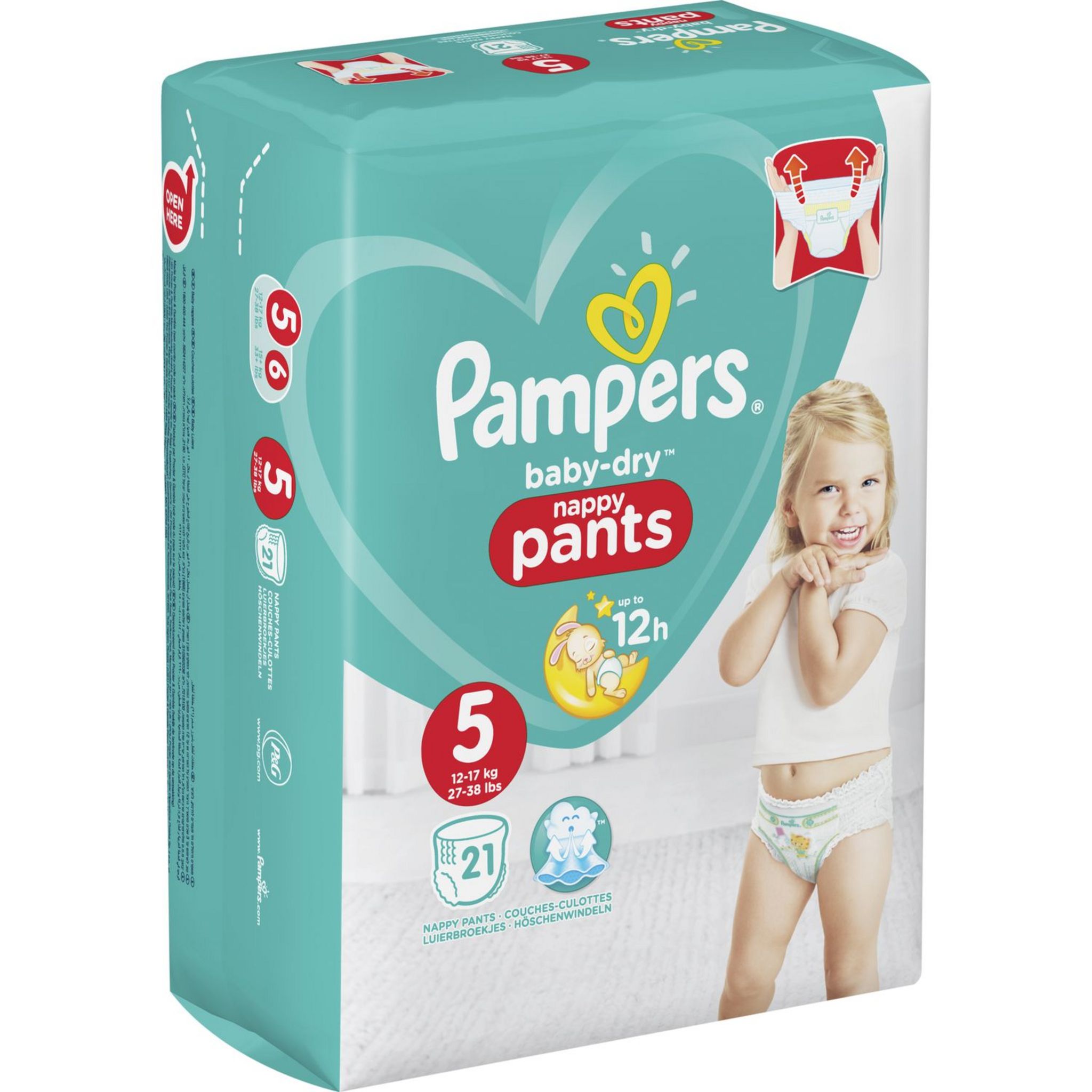 PAMPERS Baby-Dry Pants Couches-culottes taille 5 (12-17 kg)